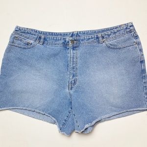 Venezia Jeans High Rise Cut Off Jean Shorts Sz 22